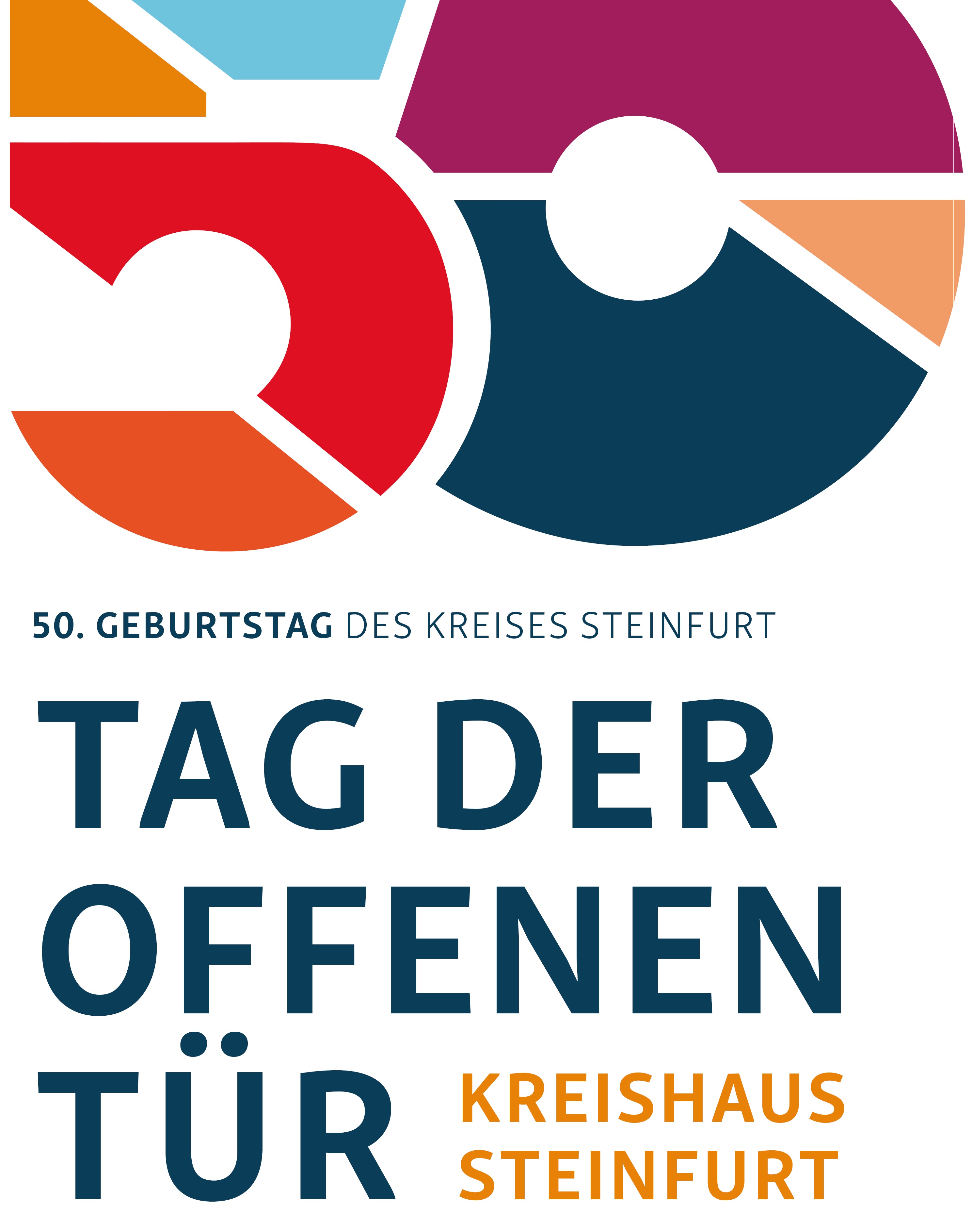 Das Logo vom Tag der offenen Tür mit der großen 50. Das Logo vom Tag der offenen Tür mit der großen 50.