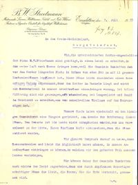 Antrag der Arbeiter Weberei B.W. Stroetmann aus Emsdetten 1925
