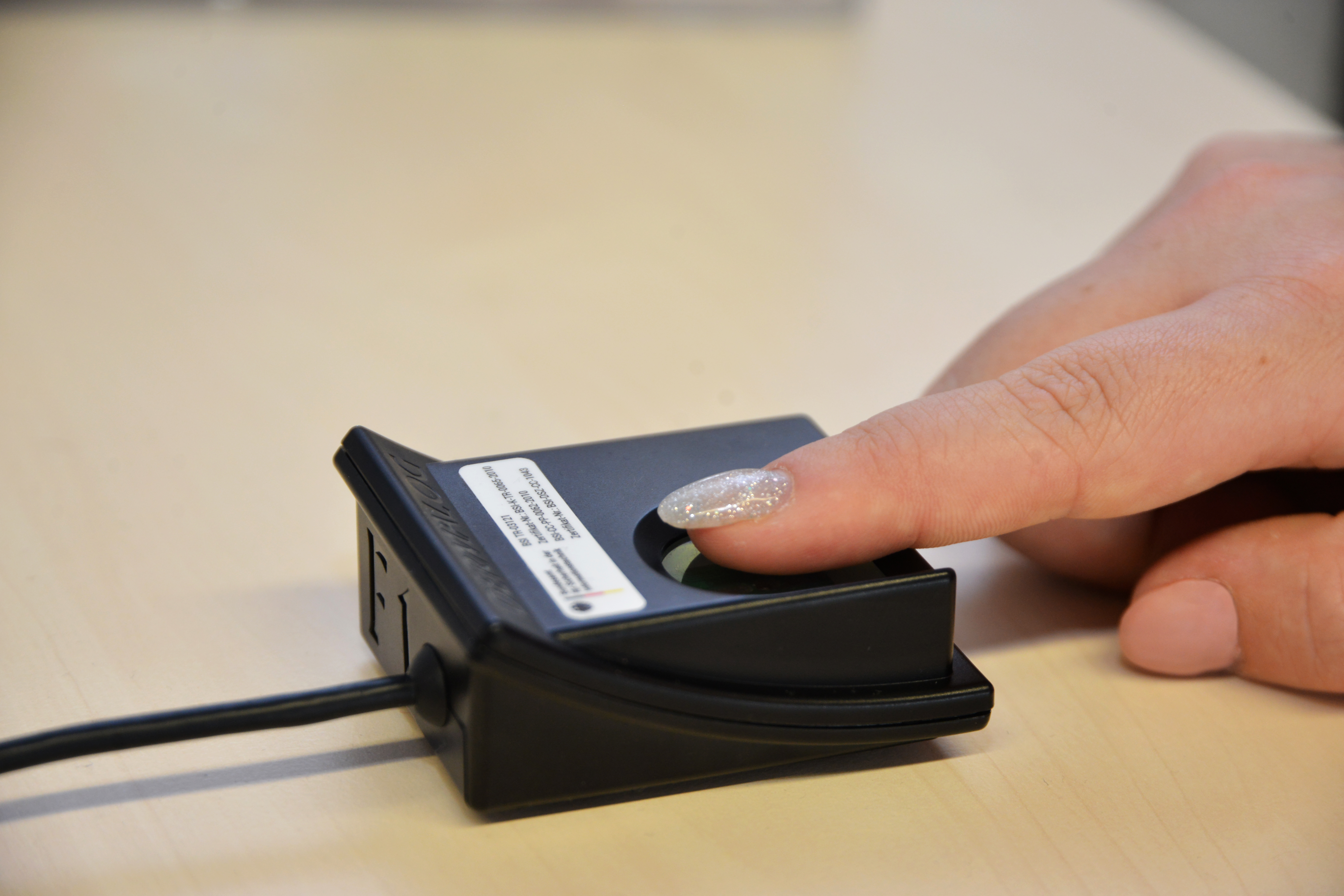 Fingerabdruck einlesen Fingerabdruck einlesen