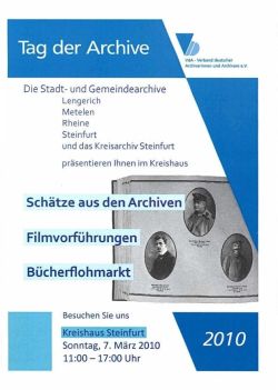 Handzettel für den Tag der Archive