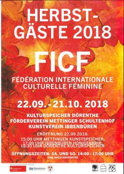 Herbstgäste 2018 Ausstellungsflyer